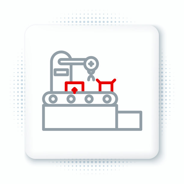 生产线工厂输送带系统采用纸板图片下载