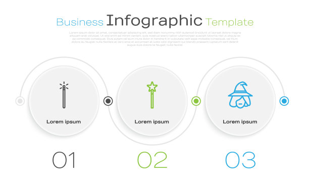 设行魔棒和女巫的业务图片下载