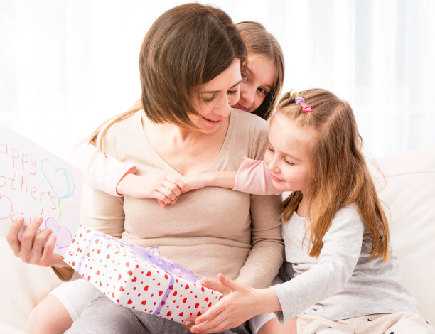 姐妹们用“母亲节快乐”来祝贺妈妈图片下载