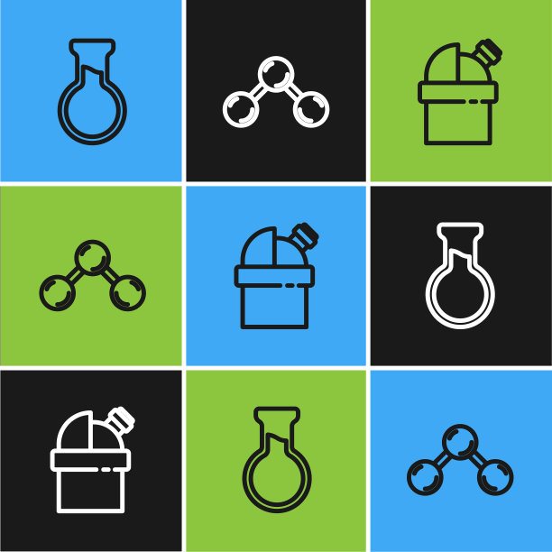 天文量设线试管和烧瓶图片下载