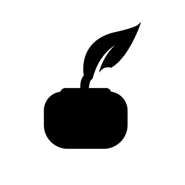 羽毛笔用图标教育符号设计图片下载