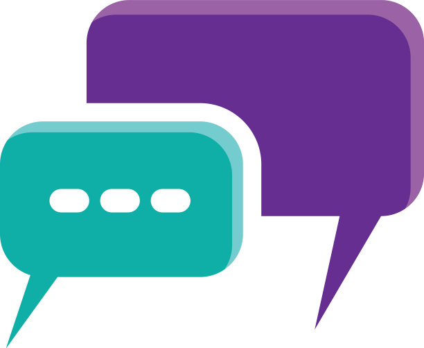 语音气泡标志模板图标图片下载