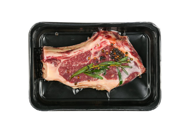 关闭生牛肋眼牛排真空密封图片下载