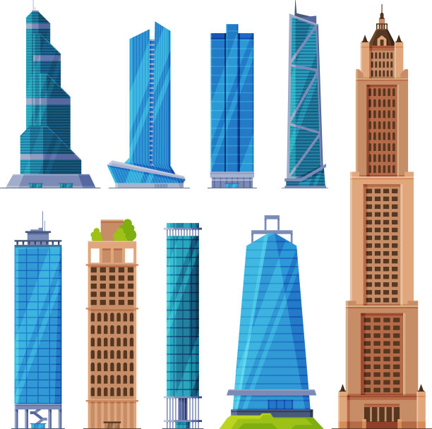 现代城市商业或住宅建筑图片下载