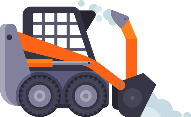 紧凑型冬季除雪机清扫道路图片下载