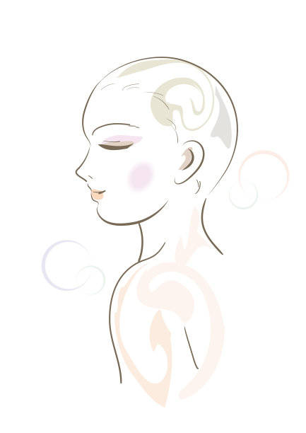抽象线条素描人像，优美的人体矢量图像。图片下载