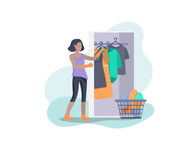 女孩做家务的场景图片下载