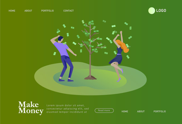 登陆页面模板快乐的人与金钱图片下载