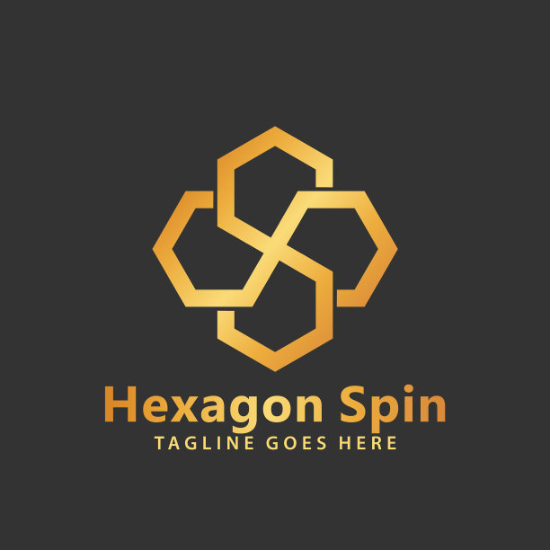 摘要六角旋压标志设计图片下载