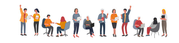 集团员工与客户交流或交谈图片下载