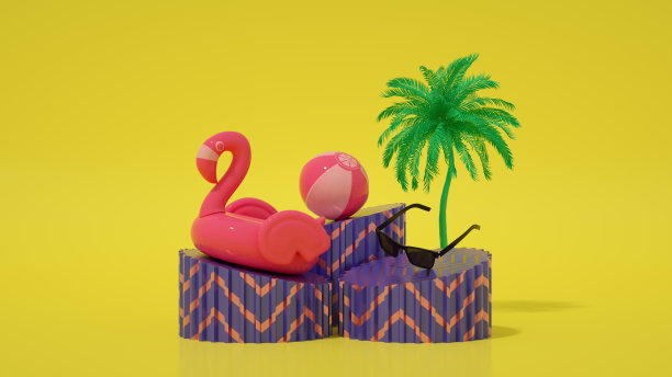 极少的暑假和旅行背景图片下载