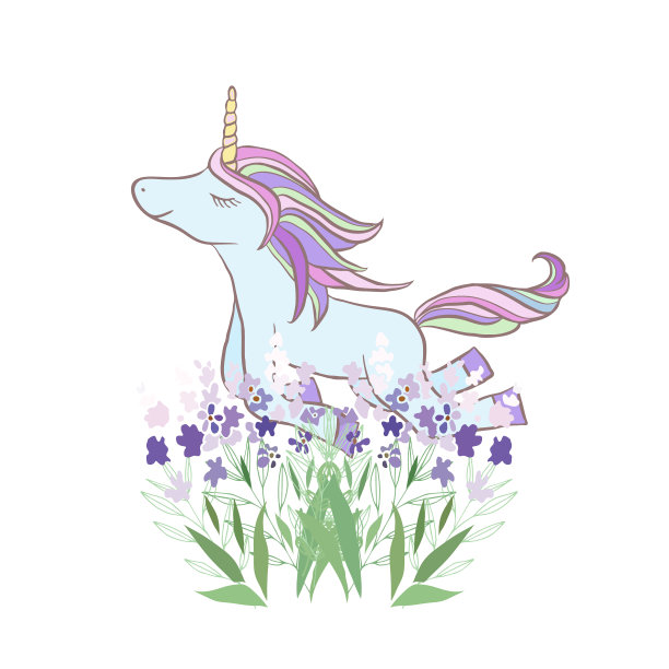 带有花卉和动物的复古风格图片下载