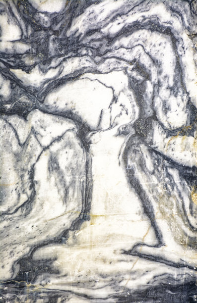 各种各样的大理石在一个废弃的采石场在Ruskeala i图片下载