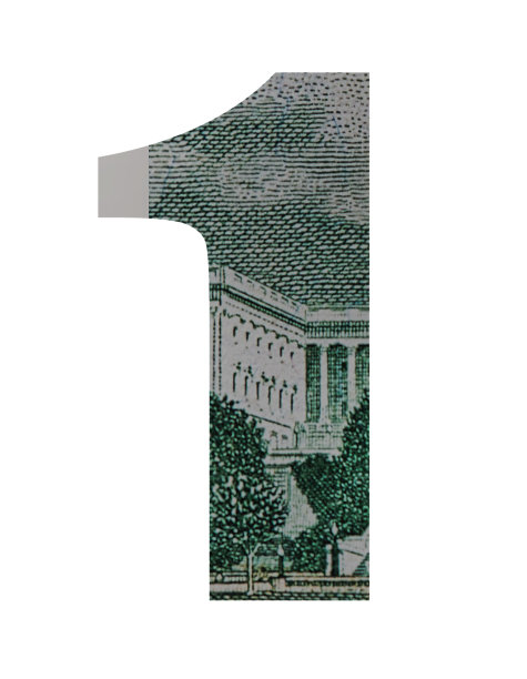 1剪出的美元钞票图片下载