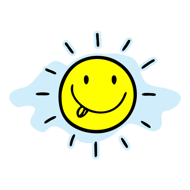 黑色剪影可爱手绘图片下载