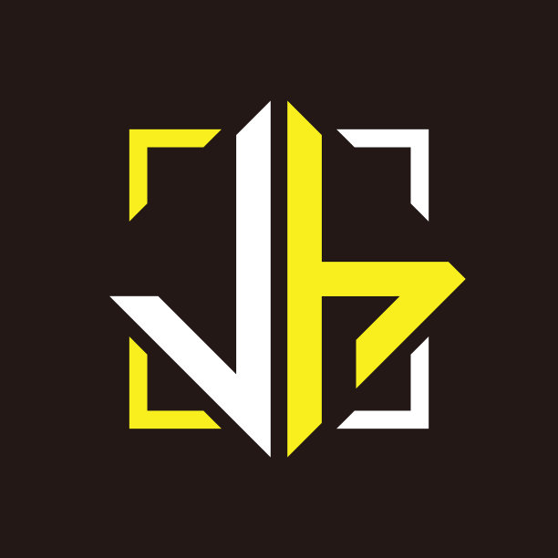 J h首字母四边形与正方形的字母组合图片下载