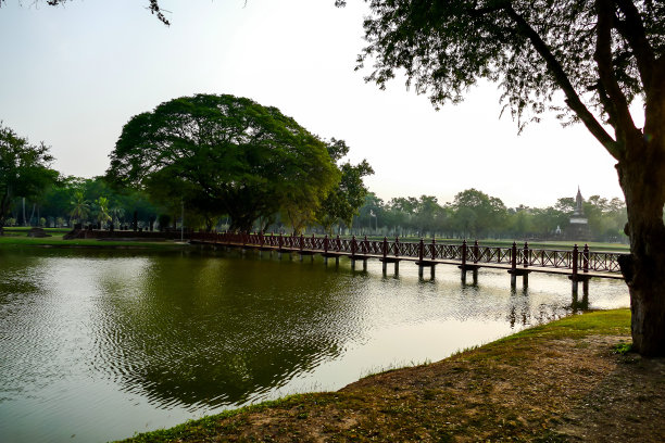 公园内的湖泊，以数码照片图片为背景图片下载