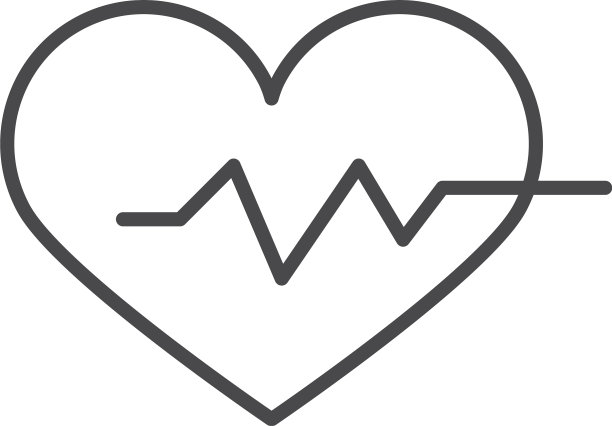 医疗健康心跳生命线图标设计图片下载