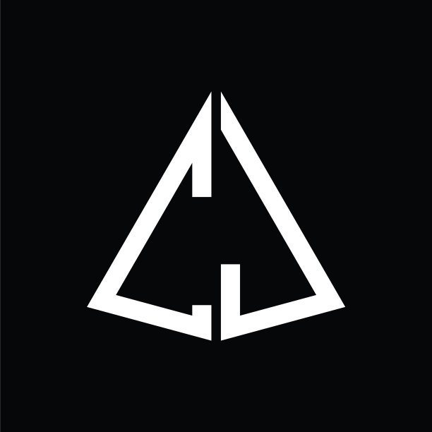 C j白色三角形首字母加一个黑色图片下载