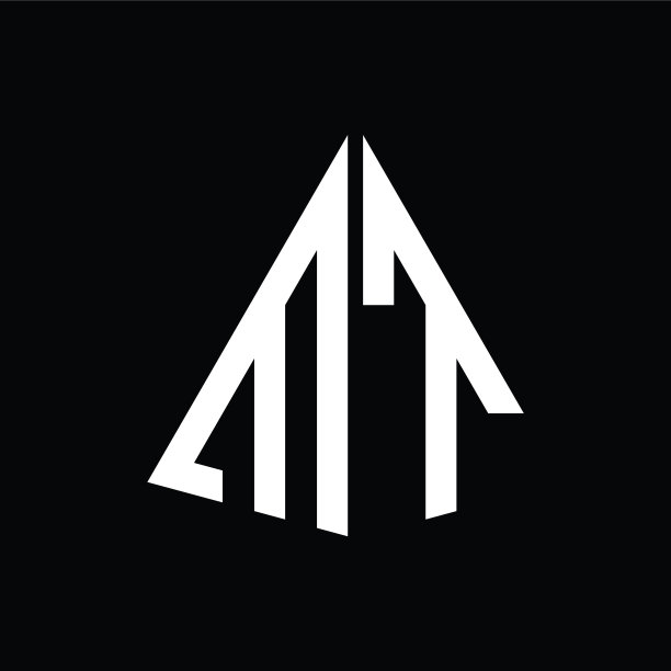M t白色三角形首字母加一个黑色图片下载