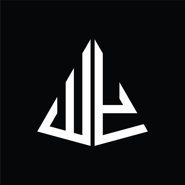 W y白色的三角形首字母与一个黑色图片下载