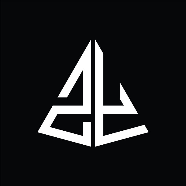 Z y白色三角形首字母与黑色图片下载