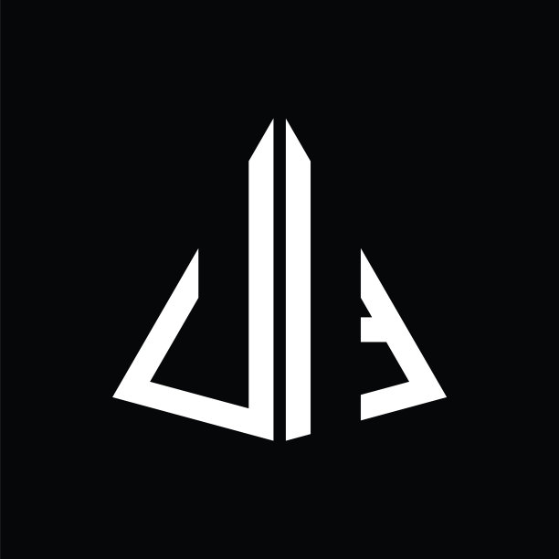 U I白色三角首字母与黑色图片下载