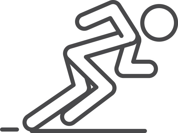 赛跑者以准备好的姿势进行冲刺速度的运动比赛图片下载