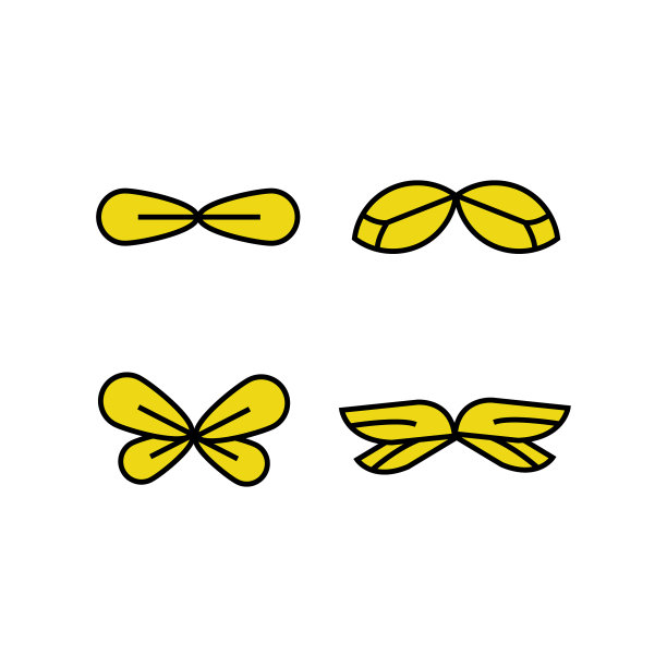 为设计元素收集动物翅膀图标图片下载