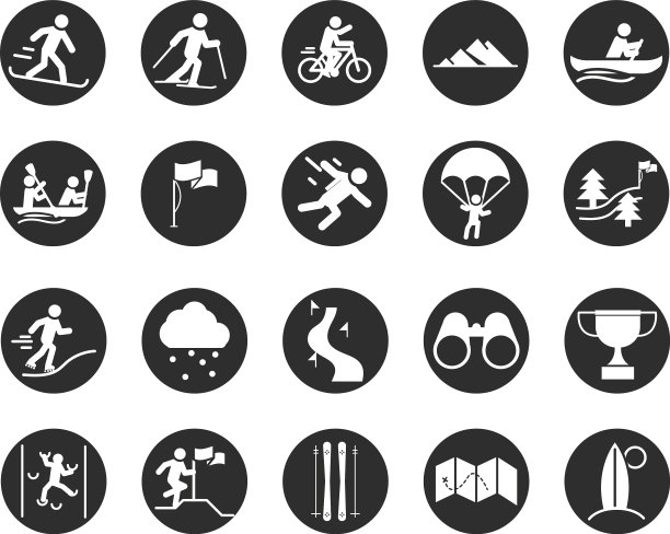 极限运动积极的生活方式雪域滑雪图片下载