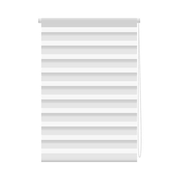 现实的白色窗帘与宽水平图片下载