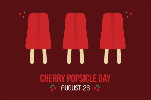 国家樱桃冰棒日卡片图片下载