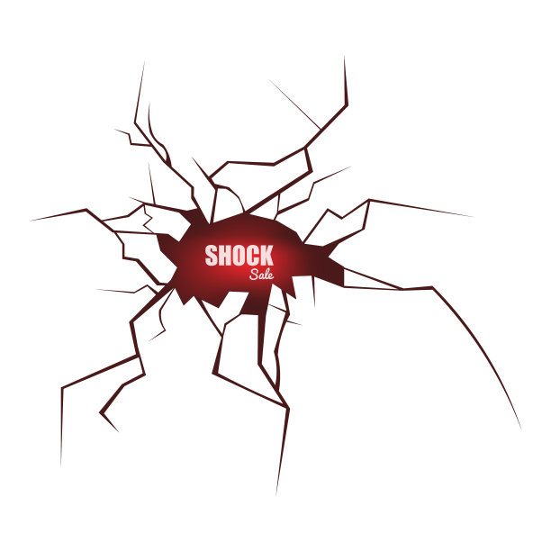 震荡销售——地面或表面开裂，呈红色图片下载