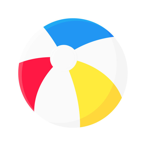 充气沙滩球平式设计图片下载