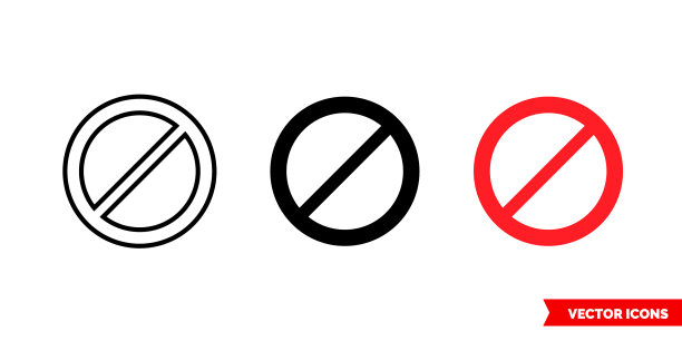 无符号图标3种颜色黑色和图片下载