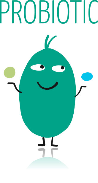 有趣和可怕的细菌人物孤立图片下载