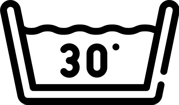 水温洗涤衣服线图标图片下载