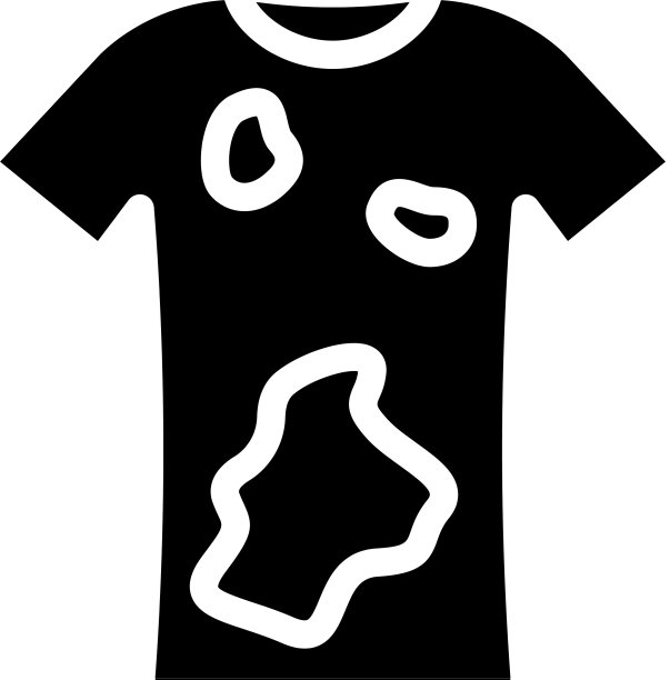脏的t恤衣服字形图标图片下载
