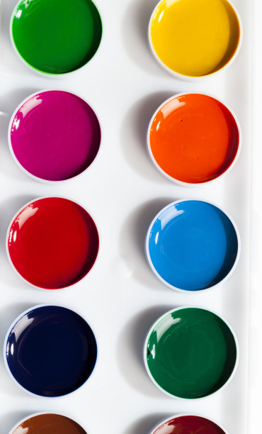 彩色颜料特写图片下载