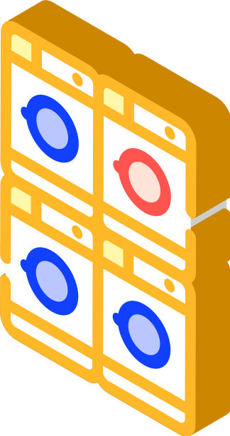 洗衣机等距图标图片下载