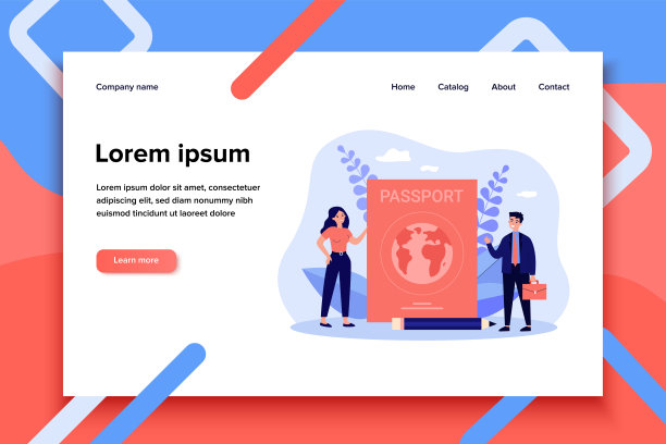 带着外国护照的小人图片下载