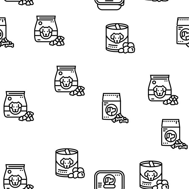 宠物产品食品载体无缝模式图片下载