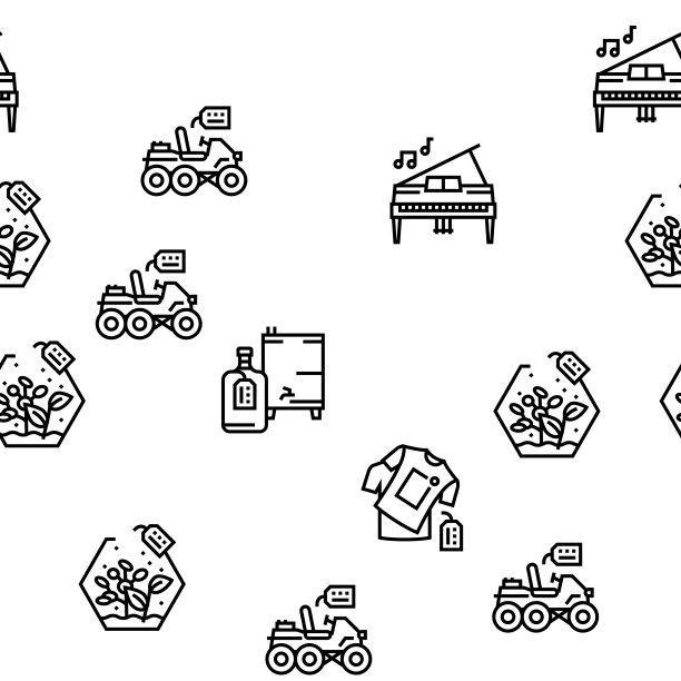 Diy工艺品手工矢量无缝模式图片下载