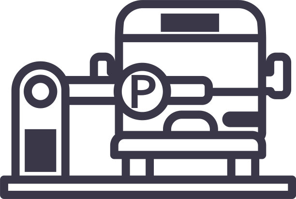 巴士后停车门线风格图标图片下载