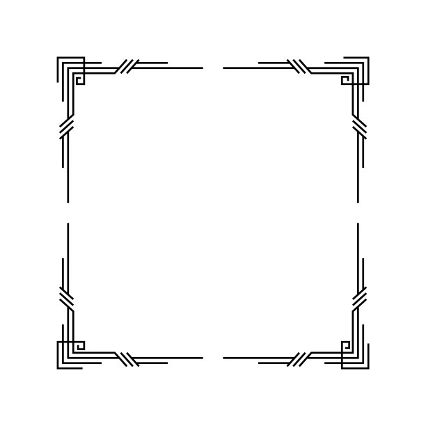 装饰艺术框架。艺术品图案文化。橙色婚礼发明。复古风格的横幅或标签设计。矢量设计对象图片下载