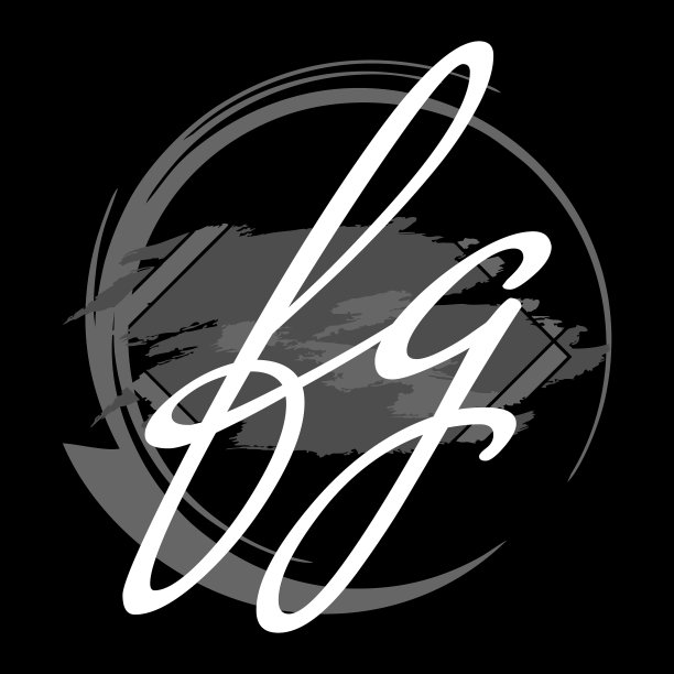 首字母f g现代手写签名标志图片下载