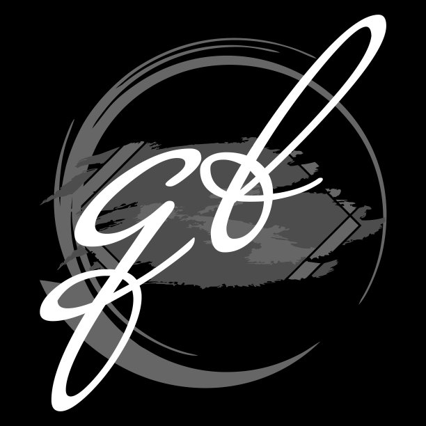 首字母q b现代手写签名标志图片下载