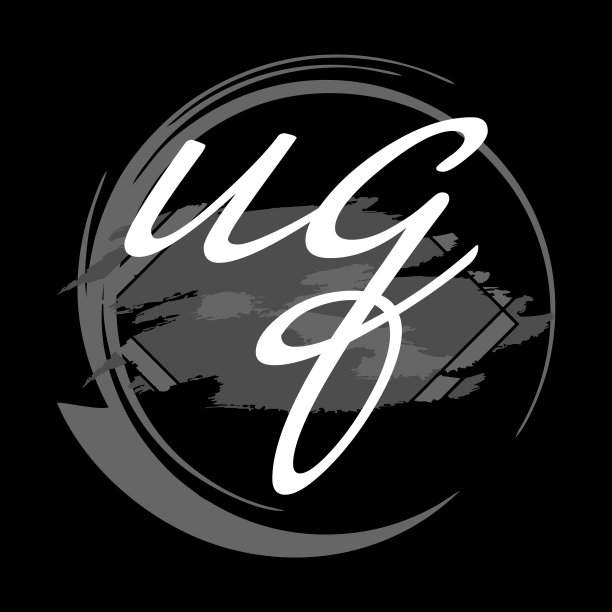 首字母u q现代手写签名标志图片下载