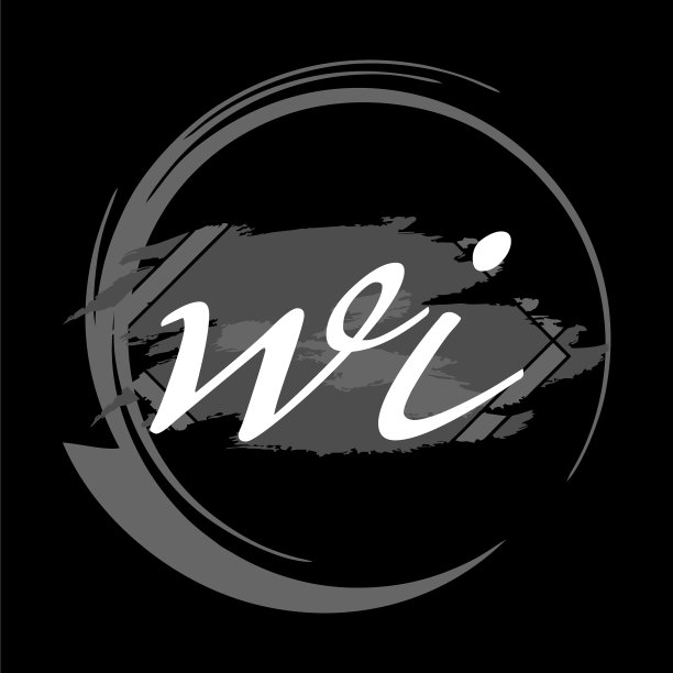 首字母w我现代手写签名标志图片下载