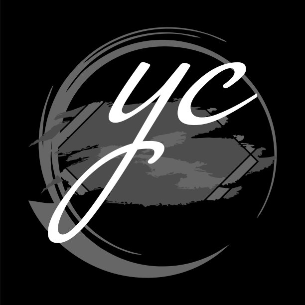 首字母y c现代手写签名标志图片下载